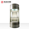 Small capsule lift glass elevator lifts sightseeing villa panoramic lift panoramic passenger elevator